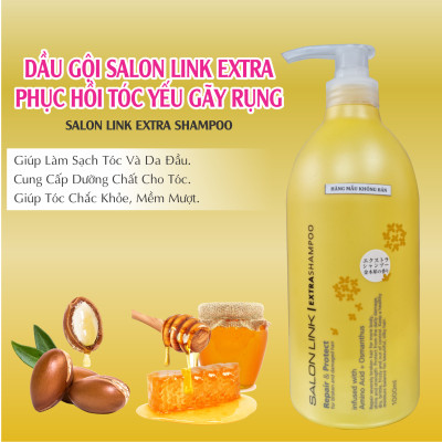 Dầu Gội Đầu Phục Hồi Tóc Khô Xơ Chẻ Ngọn Salon Link Extra Shampoo (1000 mL)