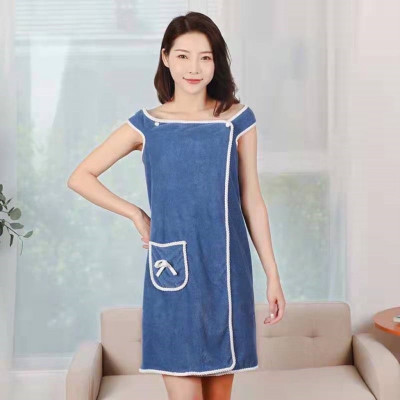 Áo  khăn tắm nữ  kiểu đầm  - Khăn choàng tắm xỏ tay - trơn , mịn , thoáng mát phù hợp với mọi loại dáng , giao màu ngẫu nhiên