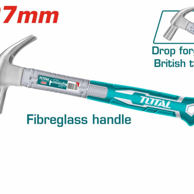 BÚA NHỔ ĐINH KIỂU ANH CÁN SỢI THỦY TINH TOTAL THT73227 - HÀNG CHÍNH HÃNG