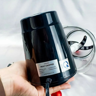 Máy Xay Thịt Cối Thủy Tinh Lock&Lock Meat Chopper EJM156BLK 1 Lít - Hàng Chính Hãng, 4 Lưỡi Dao Cho Lực Nghiền Mạnh, Công Suất 400W