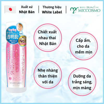 [DƯỠNG TRẮNG CHUYÊN SÂU] Combo Bộ 5 Dưỡng Da Trắng Mịn Nhau Thai Nhật Bản MICCOSMO White Label (Sữa Rửa Mặt, Nước Hoa Hồng, Kem Dưỡng, Sữa Dưỡng, Mặt Nạ - CB04)