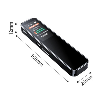 KHUYẾN MÃI KHỦNG, SỐ LƯỢNG CÓ HẠN - ROGTZ - Máy ghi âm kỹ thuật số mini G4 Nghe nhạc MP3 Pin trâu 210mAh 20 giờ  Dung lượng lớn Đa chức năng Màn hình LCD 1536KBPS | HD | WAV OGG USB 2.0 Windows 2000 Hỗ trợ thẻ nhớ 128GB  - Hàng Chính Hãng