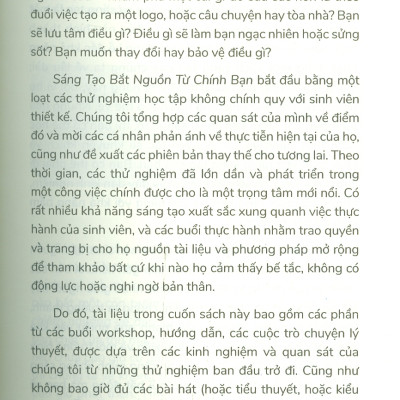 Sáng Tạo Bắt Nguồn Từ Chính Bạn - 31 Bài Tập Thực Hành Khai Phá Tiềm Năng Sáng Tạo - Andy Neal, Dion Star; Phi Ánh dịch