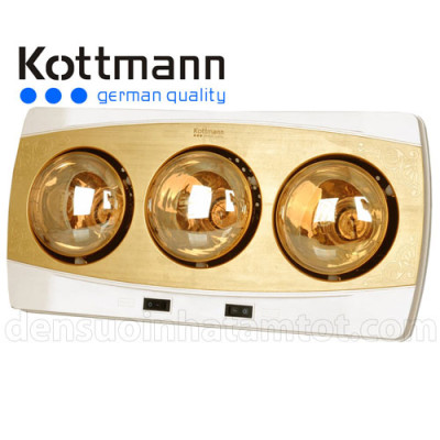 Đèn sưởi nhà tắm Kottmann K3B-H 3 bóng Hàng chính hãng