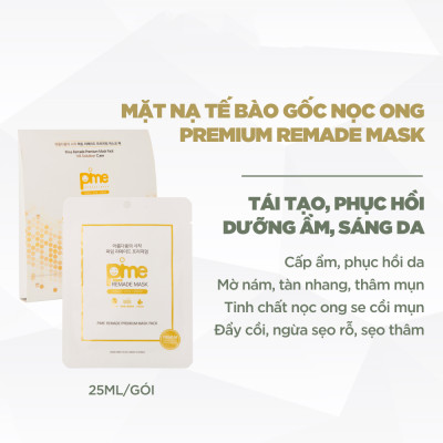 MẶT NẠ TẾ BÀO GỐC NỌC ONG CHUYÊN SÂU PIME REMADE PREMIUM MASK PACK-hộp 5 miếng