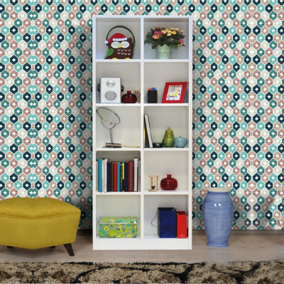 Giá sách bằng gỗ thiết kế hiện đại SMLIFE Botani