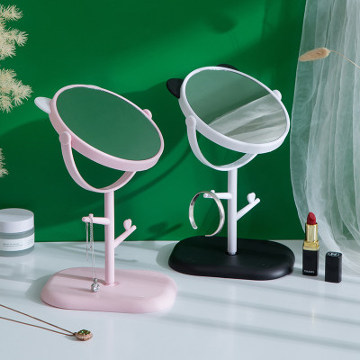 Gương Tai Mèo Để Bàn Trang Điểm Xoay 1 Mặt Hàn Quốc - Hàng chính hãng