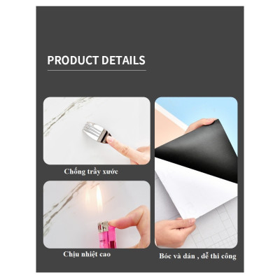 Bộ 5 Tấm Xốp Dán Tường 3D PVC Lá Hồng 60x30cm Keo Sẵn Dày 2,5mm Cao Cấp, Sang trọng