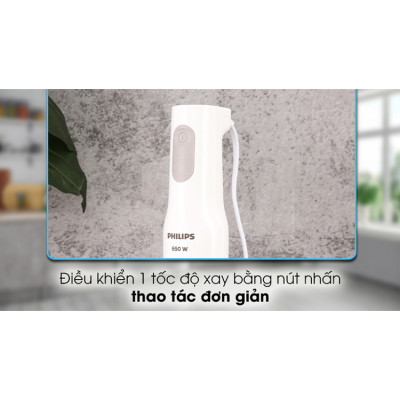Máy xay sinh tố cầm tay Philips HR2537 (650W) - Hàng chính hãng