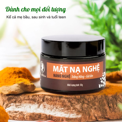 Bộ tái tạo và phục hồi da Wonmom ( 1 Scrub nghệ tẩy mặt + 1 Mặt nạ nghệ )