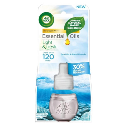 Chai tinh dầu cắm điện Air Wick Refill AWK3165 Sea Mist & Blue Minerals 19ml (Hương gió biển), sử dụng điện 220V