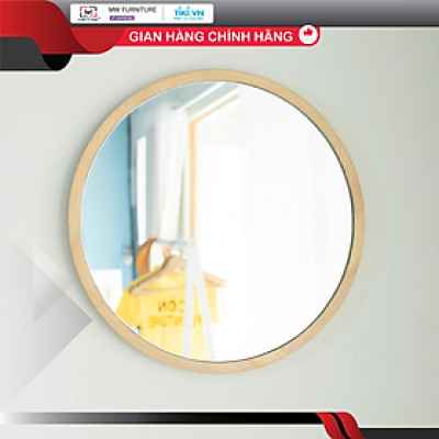GƯƠNG TRÒN TREO TƯỜNG KHUNG GỖ HÀN QUỐC KHÔNG - CIRCLE MIRROR
