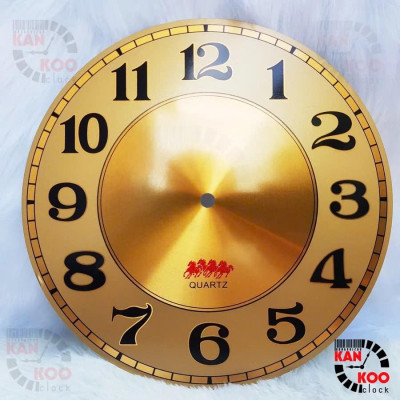 Mặt Số Đồng Hồ Treo Tường Nhôm Nhũ Đồng – Kiểu Số Học Trò / La Mã – Đường Kính 20cm, 22cm, 25cm – Decor Cao Cấp