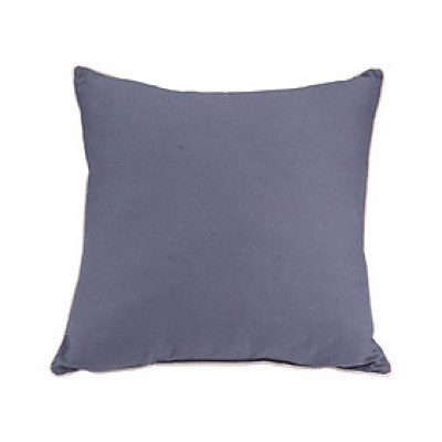 Gối tựa lưng vuông IMMY ruột polyester cao cấp mềm mịn, vỏ xám đậm kết hợp viền be đơn giản | Index Living Mall - Phân phối độc quyền tại Việt Nam