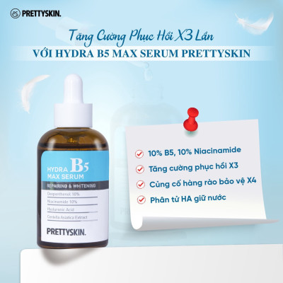 Serum Phục Hồi, Dưỡng Trắng Da Prettyskin Hydra B5 Max Serum 50ml