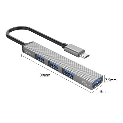 USB Hub từ cổng Type C ra 4 cổng USB - ORICOO Type-C to USB 3.0 HUB - Hàng chính hãng