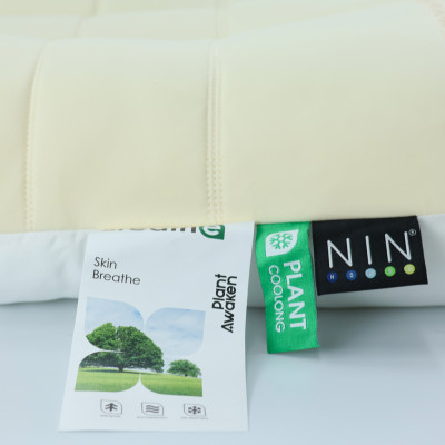 Gối thư giãn, ruột gối đầu thảo dược Super Fine Plant Coolong NIN House chăm sóc vai gáy cổ 48x74cm công thái học