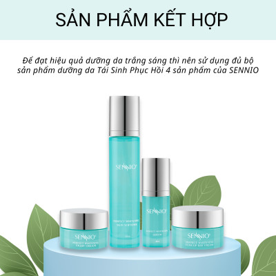 Kem dưỡng ẩm Sennio Perfect Whitening Day Cream dưỡng trắng da mặt ban ngày tái tạo và phục hồi da 30g SNO 829