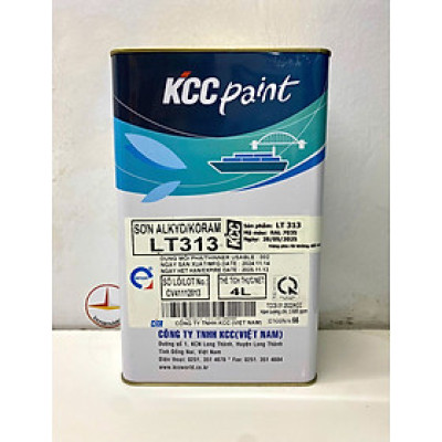 Sơn Alkyd KCC LT313 Base A màu xám RAL 7035 _4L
