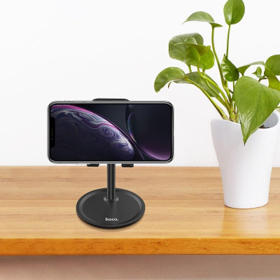 Giá Đỡ Điện Thoại, Máy Tính Bảng, i.Phone, i.Pad Bằng Hợp Kim Hoco PH15 - Để Bàn Chắc Chắn, Sang Trọng - Hàng Chính Hãng