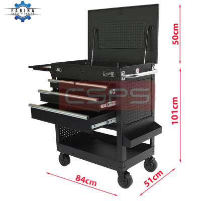 Tủ dụng cụ CSPS 84cm - 04 hộc kéo (tay nắm trắng)