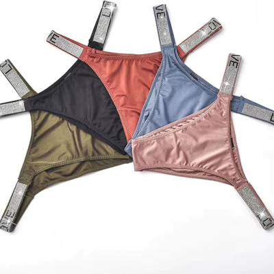 QUẦN SEXY THUN LẠNH DÂY ĐÍNH ĐÁ LOVE 1906