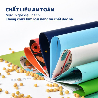 Giấy Gấp Origami Mideer Origami 3 cấp độ, Đồ Chơi Thủ Công giáo dục sáng tạo Cho Bé 2 3 4 5 Tuổi