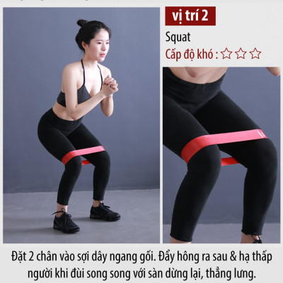 BG Bộ 5 dây đàn hồi tập gym tập yoga,Dây đàn hồi mini band,dây đàn hồi kháng lực cao cấp, dây đàn hồi tập thể dục (hàng nhập khẩu)