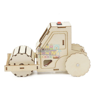 [Kèm Pin] Bộ Đồ Chơi Khoa Học Tự Làm Máy Ủi, Bộ Đồ Chơi Lắp Ghép STEM Mô Hình Máy Ủi, Bộ Đồ Chơi Gỗ Cao Cấp Khoa Học Tự Làm DIY Wood Steam