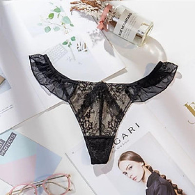  Quần Lót Lọt Khe Ren Bèo Cánh Tiên Gợi Cảm Free size P251