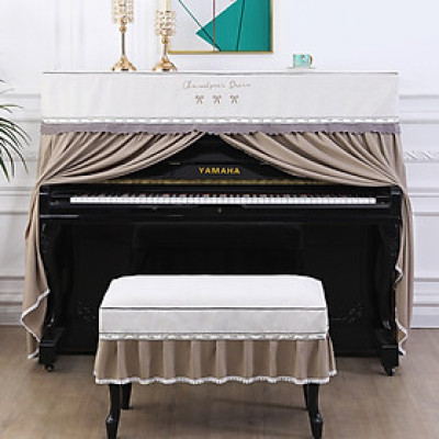 Khăn phủ đàn piano phong cách Hàn quốc hiện đại sang trọng phủ kín toàn bộ đàn chống bụi chống xước - HÀNG CHÍNH HÃNG