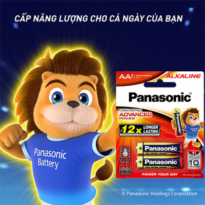 Hộp Pin kiềm Panasonic Alkaline AA LR6T/2B-V (24 viên) - Hàng chính hãng
