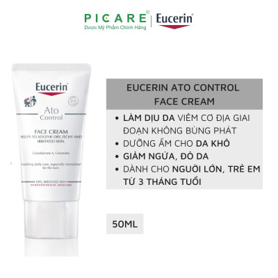 Kem dưỡng da mặt chàm khô Eucerin AtoControl Face Cream 