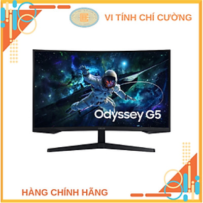 Màn Hình Gaming Samsung Odyssey G5 G55C LS32CG552EEXXV (2K (2560x1440)/ 32.0 Inch/ 1ms/ 165Hz/ 300 cd/m2/ VA) - Hàng Chính Hãng
