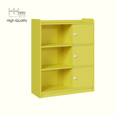 [Happy Home Furniture] KID, Tủ lưu trữ - 3 cửa mở cho trẻ em, 80cm x 32cm x 100cm ( DxRxC), TLT_009