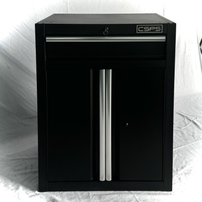 Tủ dụng cụ CSPS 61cm-01 hộc kéo màu đen, tay nắm trắng