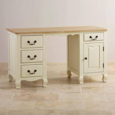 Bàn Làm Việc Bella Gỗ Sồi Ibie OTDBELO - Trắng (140 x 60 cm)