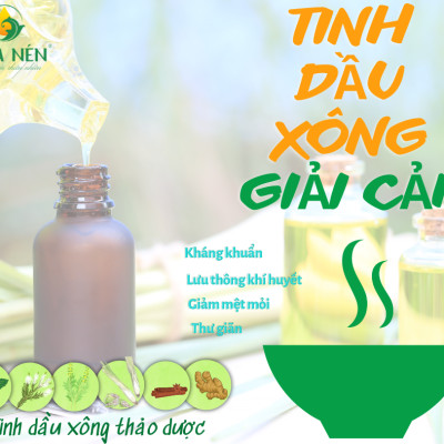 Tinh dầu xông thảo dược Hoa Nén - Xông tinh dầu giải cảm, tốt cho sức khỏe 10ml - 30ml