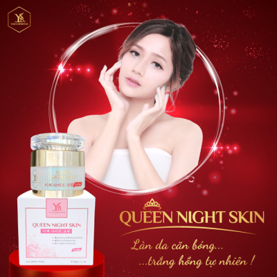 Kem dưỡng trắng da ban đêm Lựu Đỏ QUEEN NIGHT SKIN