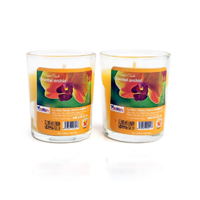Hộp 6 ly nến thơm votive Eden Candle FTRAMART EDC0016 Oriental Orchid (Hương hoa lan)