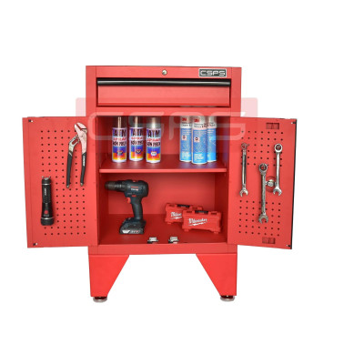 Tủ dụng cụ CSPS 61cm - 01 hộc kéo màu đỏ có chân tủ