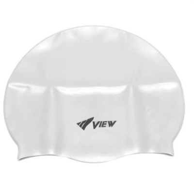 Bộ Kính Bơi VIEW V610 CLB (Xanh Trắng) Chống Sương Mù Chống tia UV Và Nón Bơi View V31 (Trắng) - Hàng chính hãng 100% sản xuất tại Nhật Bản