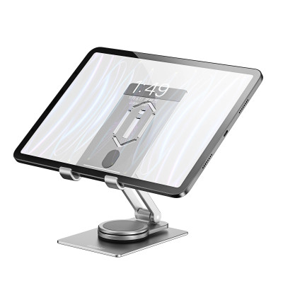 Giá đỡ hợp kim nhôm xoay 360 độ, gấp gọn điều chỉnh linh hoạt điện thoại máy tính bảng hiệu WIWU ZM107 cho iPhone iPad 16 15 11 12 13 Fold Flip S23 S24 - Hàng nhập khẩu