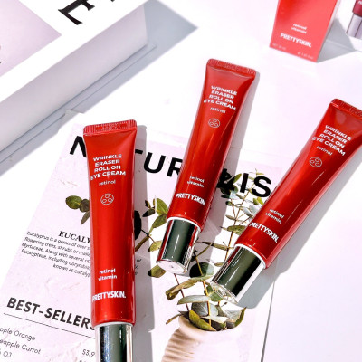 Kem dưỡng mắt giảm mờ thâm quầng mắt Retinol Pretty Skin, cải thiện nếp nhăn Prettyskin Wrinkle eraser roll on eye cream