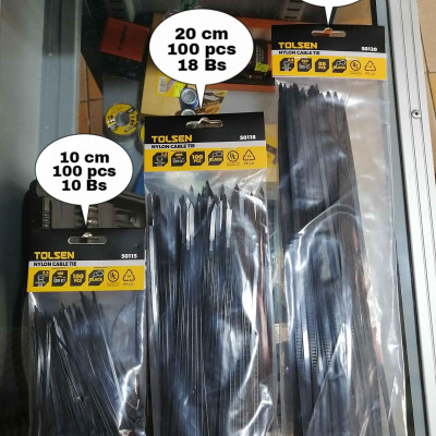 DÂY RÚT ĐEN TOLSEN SIZE TỪ 2.5X100mm - 7.6X450mm - HÀNH CHÍNH HÃNG