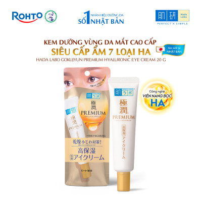 Kem dưỡng mắt Hada Labo cấp ẩm cao cấp Hada Labo Gokujyun Premium Hyaluronic Eye Cream 20g