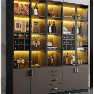 Tủ rượu cánh kính, tủ trưng bày rượu TRK403- Nội thất lắp ráp Viễn Đông ADV