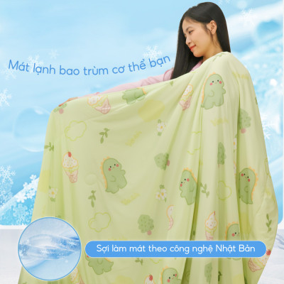 [CHĂN HÈ MÁT LẠNH] Mền lạnh I Cool Advance NIN House NM8030 2mx2m2 | Chăn chần Ice Silk, Chăn điều hoà nhiều độ