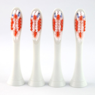 Cho máy Philips Sonicare, Bộ 4 đầu đánh răng điện HX-3014, dòng máy HX3, HX6, HX7, HX8, HX9, R, FlexCare +, FlexCare, HealthyWhite, HydroClean, EasyClean, DiamondClean-Loại bỏ cao răng, cho răng sáng bóng