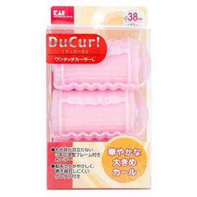 Lô Cuốn Tóc Làm Từ Nhựa Dẻo Cao Cấp Ducurl Kai HC0643 Size M - 33mm (Set 4 Cái)